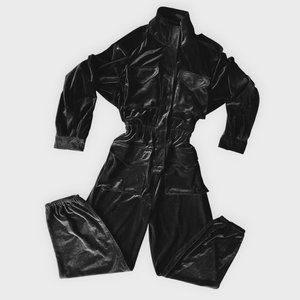 Norma Kamali Turtle Cargo Jumpsuit - Black (Size XL)